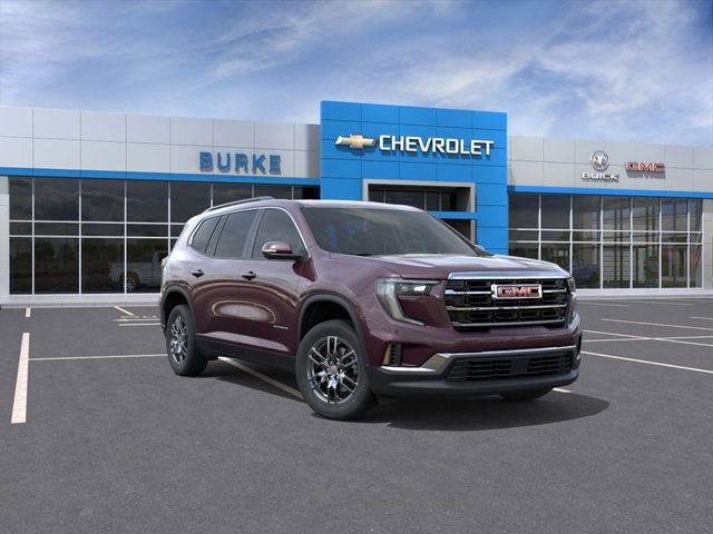 2026 GMC Acadia Elevation in Crystal Metallic — front three-quarter view